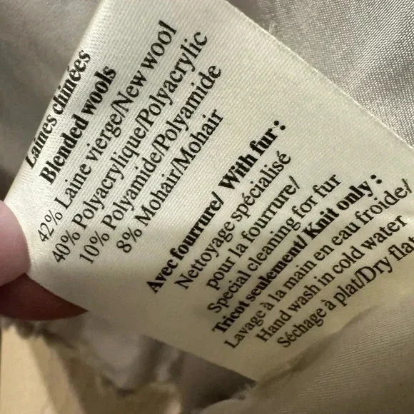 Krio Wool and Fur Coat - Picture 10 of 12